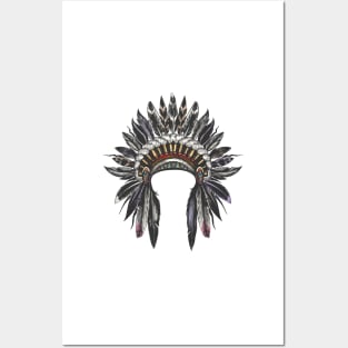 Native American Indian War Bonnet Posters and Art